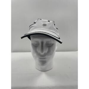Athleta White Black Trim Embroidered Golf Cap‎ OS